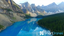Moraine Lake by Drone Alberta Canada 