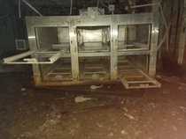 Morgue inside abandoned hospital after hurricane Katrina x 