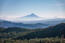 Morning haze in the Cascades of Southern Oregon 