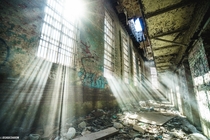 Morning light in an abandoned prison