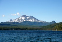 Mount Bachelor facing Elk Lake Central Oregon 