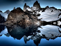 Mount Fitzroy and Laguna de Los Tres in Patagonia x