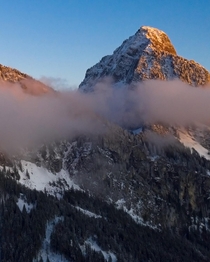 Mount Grosser Mythen in the Swiss Alps near Schwyz  Details amp K video link in my comment