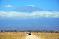 Mount Kilimanjaro viewed from Masai Mara Kenya 
