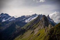 Mount Sntis in the Alpstein Switzerland 