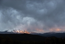 Mount Sopris at sunset Colorado 