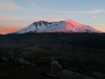 Mount St Helens at Sunset - Washington 