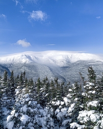 Mount Washington viewed from Wildcat Mountain NH 