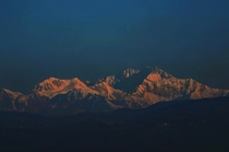 Mountain Kanchenjunga During First Light  x