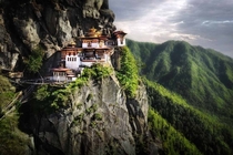 Mountain monastery Bhutan David Lazar 