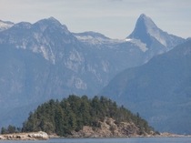 Mountains Tower Above Desolation Sound British Columbia Canada 