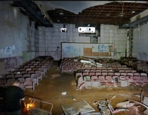 Movie theater in Buckner building Whittier AK USA