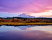 Mt Adams from Trout Lake Washington State 