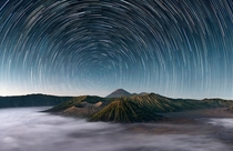 Mt Bromo Indonesia under the stars  photo by Elia Locardi