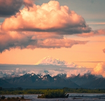 Mt Denali as seen from the Alaska Railroad x OC