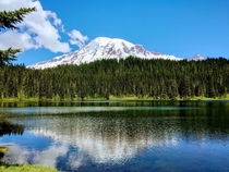 MtRainier seen from Reflection Lake - A beauty of Pacific Northwest 
