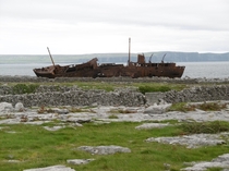 MV Plassey shipwreck Aran Islands Ireland 