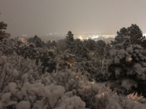 My city last night first decent snow of the year