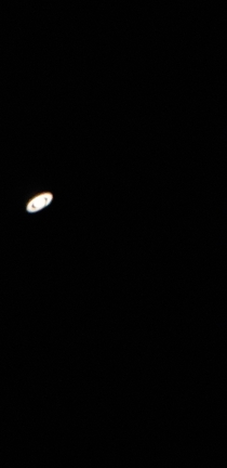My first attempt at photographing Saturn