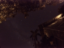 My first night sky photo from my backyard in Maui Hawaii Taken with a gopro hero silver Google photos touched it up for me