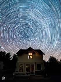 My first time shooting star trails Wisconsin 