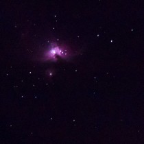 My humble attempt at capturing M Orion Nebula Scope  Handheld point-and-shoot 