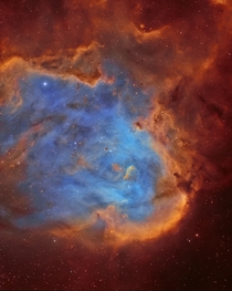 My image of the Running Chicken Nebula - an intense star forming region  light years away 