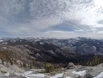 My kinda super bowl from the summit of Clouds Rest Yosemite National Park CA  OC
