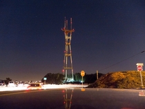 My Long Exposure of the Sutro Tower up in the Twin Peaks in San Francisco CA 