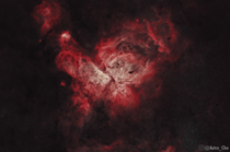 My rendition of a starless Carina Nebula in true colour