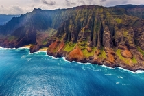 N Pali Coast State Park Hawaii  by Kenny Scholz