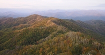 Nantahala National Forest from Wesser Bald Firetower on the AT 