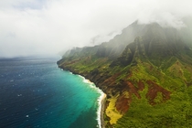 NaPali Coast - Kauai Hawaii USA Taken from helicopter 