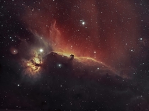 Narrowband Horsehead amp Flame Nebula shot from NYC