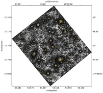 NASA Hubble Deep Field Processed to highlight Dark Matter in white