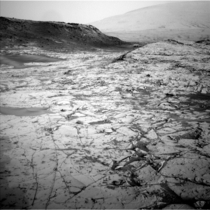 NASAs MAVEN Mars orbiters capability to relay data from a Mars surface mission on Nov   included this and other images from NASAs Curiosity Mars rover The image was taken Oct   by Curiositys Navigation Camera showing part of Pahrump Hills outcrop