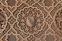 Nasrid Coat of Arms on the walls of Alhambra th century AD