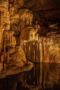 Natural Bridge Caverns in San Antonio Texas after some rain OC - x
