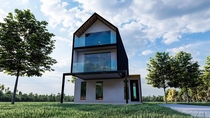 Net Zero Energy Positive House Producing  More Energy than Consumed  