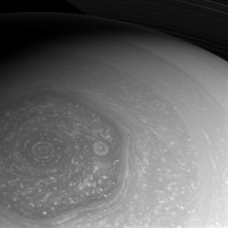 New amazing views of the north polar hexagon and myriad storms of Saturn 