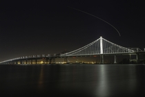 New eastern span of the Oakland-SF Bay Bridge long exposure from Treasure Island