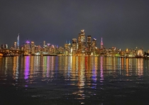 New York view from Weehawken New Jersey