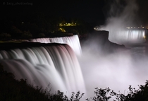 Niagara Falls at midnight Follow lazy_shutterbug on Instagram for more content 