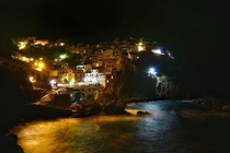 Night falls on Cinque Terre 