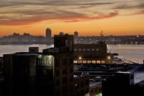 Night falls on the Meatpacking District of Manhattan New York 