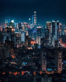 Nightscape Of Shanghai By Victor Chiang