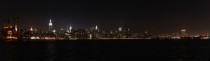 Nighttime Panorama of the Midtown NYC Skyline 