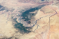 No this isnt from Google Earth This is the Grand Canyon taken from the Internation Space Station on  March  
