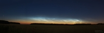 Noctilucent clouds near Minsk Belarus 