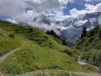 North Face trail just outside Gimmelwald CH 